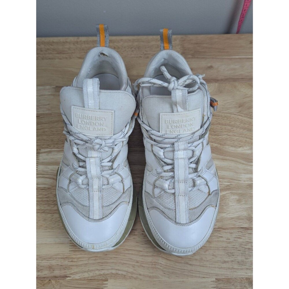 Burberry | Union Low White Optic Leather Chunky Sneaker EU 35 US 5 - Picture 4 of 15